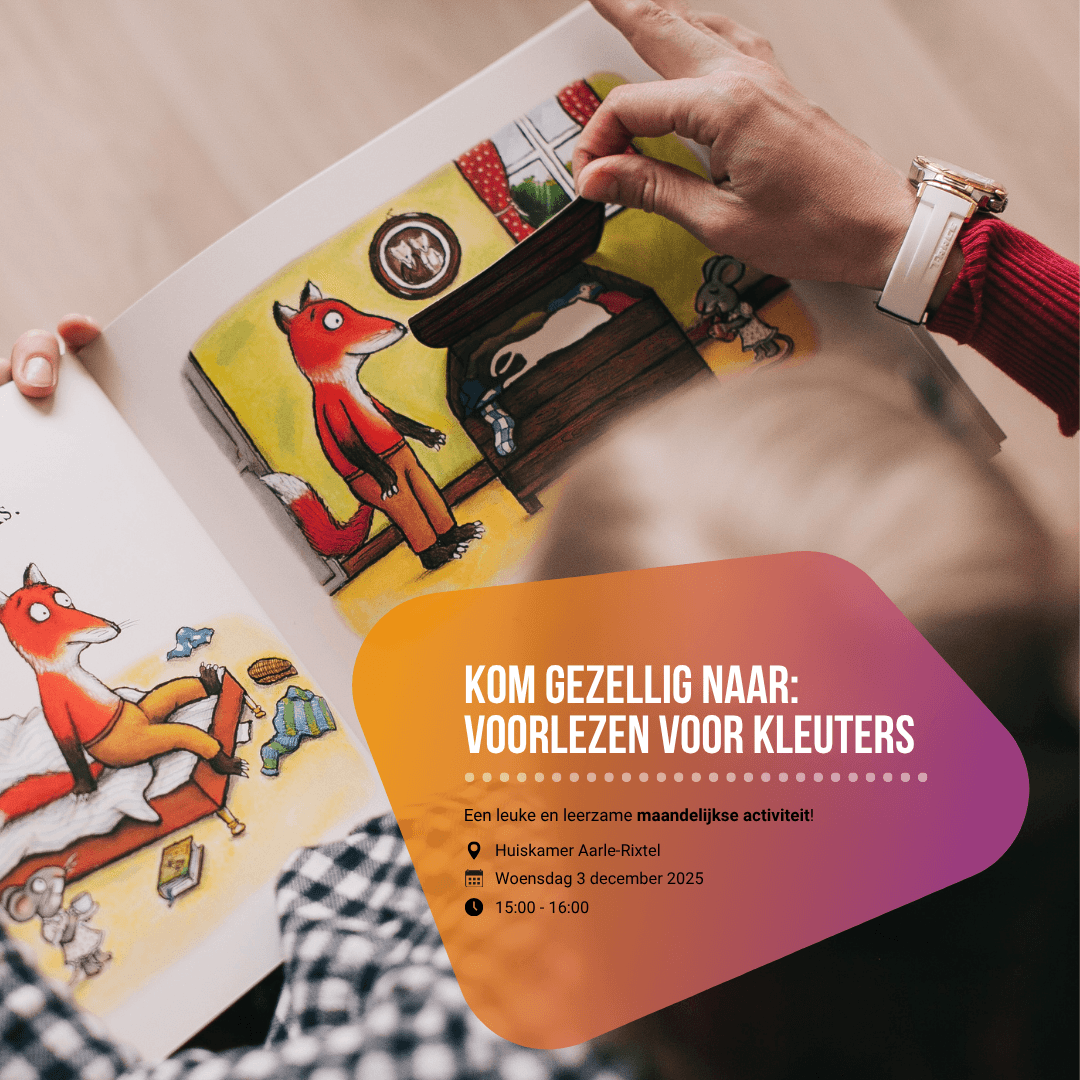 een kinderboek die wordt voorgelezen